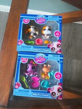 Littlest Pet Shop Twin Pack - Pink, Purple, Aqua, Orange, White